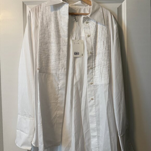 COS Tuxedo Button Down Blouse - Picture 3 of 4